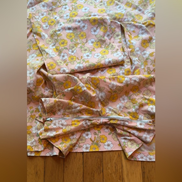 60s Vintage Carol Brent Floral Pastel Split Skirt Romper - Picture 9 of 9